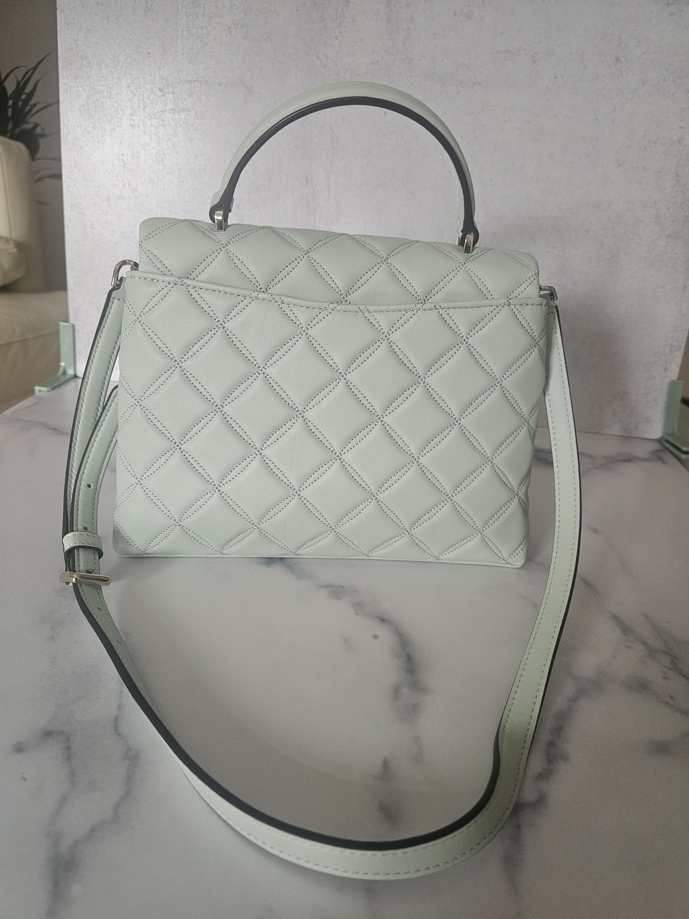 Kate Spade Natalia Small Top‑Handle Satchel – Quilted Leather - Picture 5 of 5